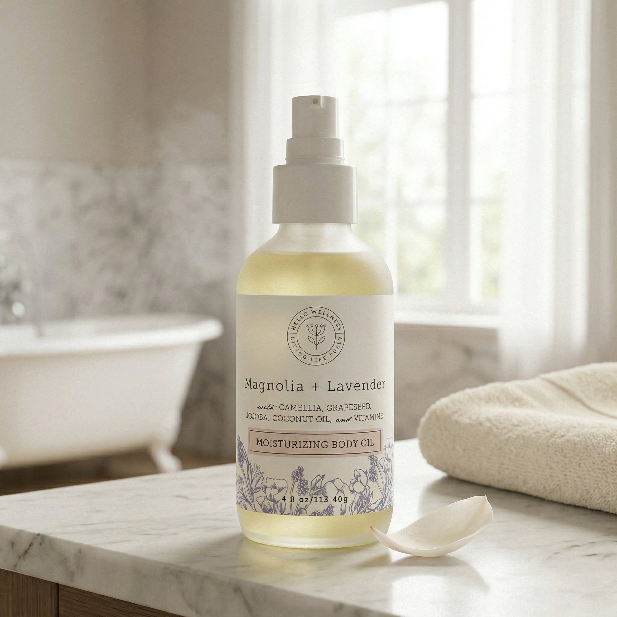 Magnolia + Lavender Body Oil