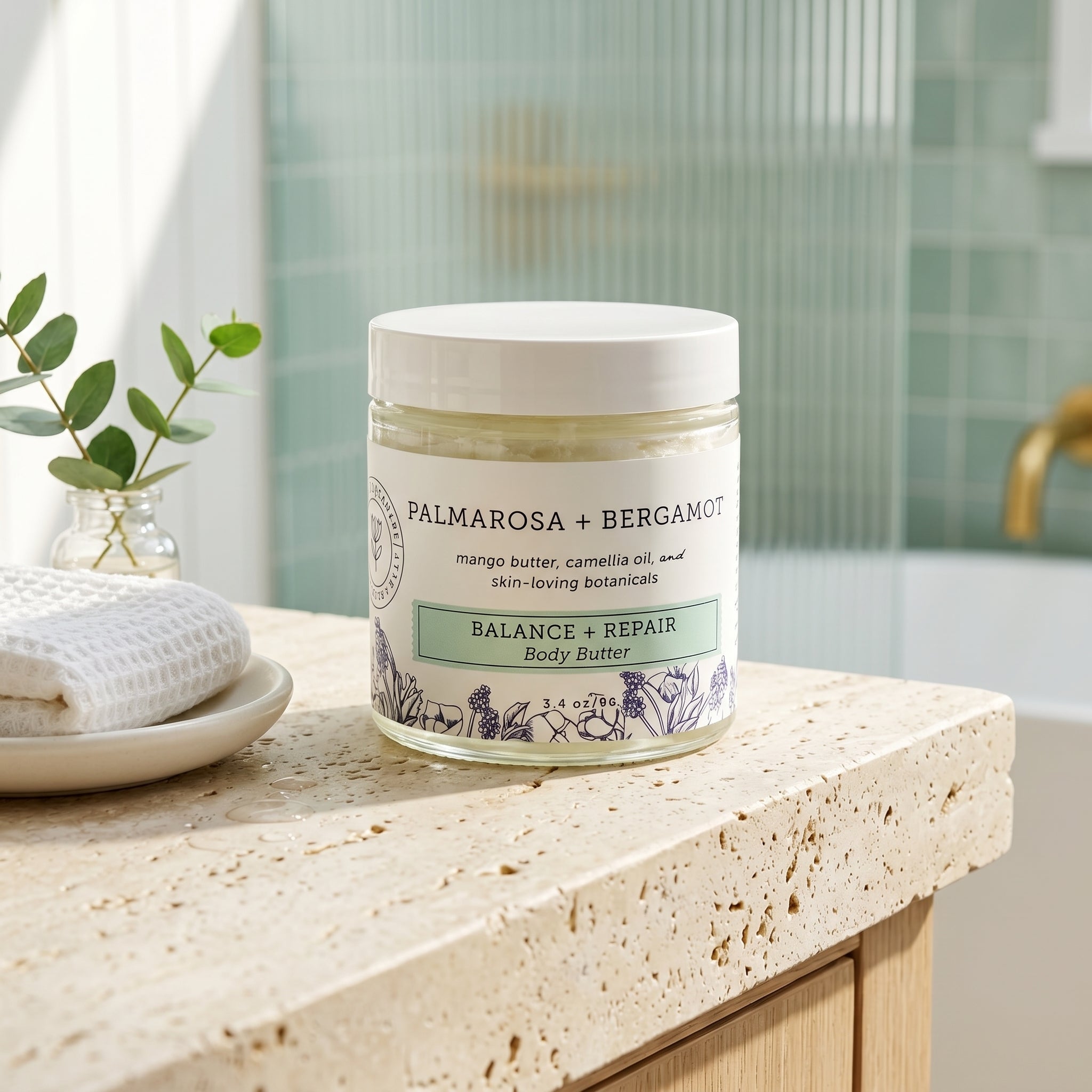 Palmarosa + Bergamot Body Butter