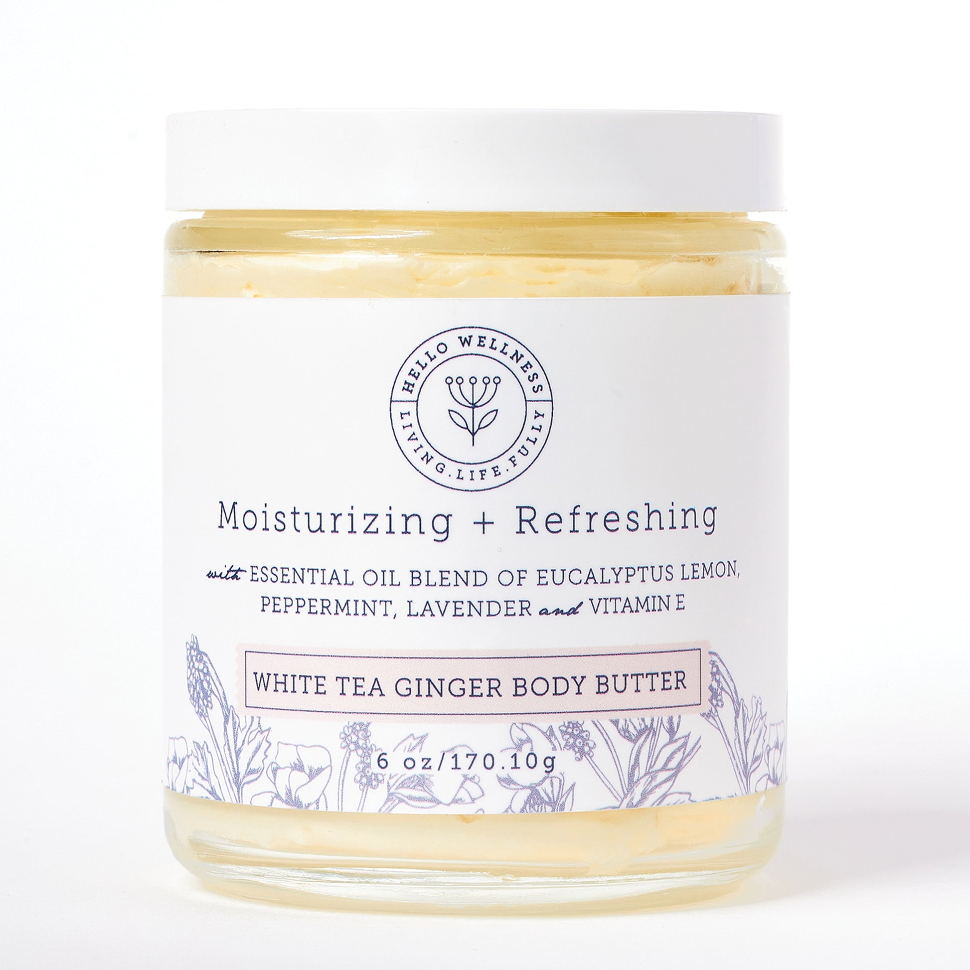 Moisturizing + Refreshing Body Butter 6 oz. Moisturize & nourish dry skin, minimize the appearance of scars, dark spots.