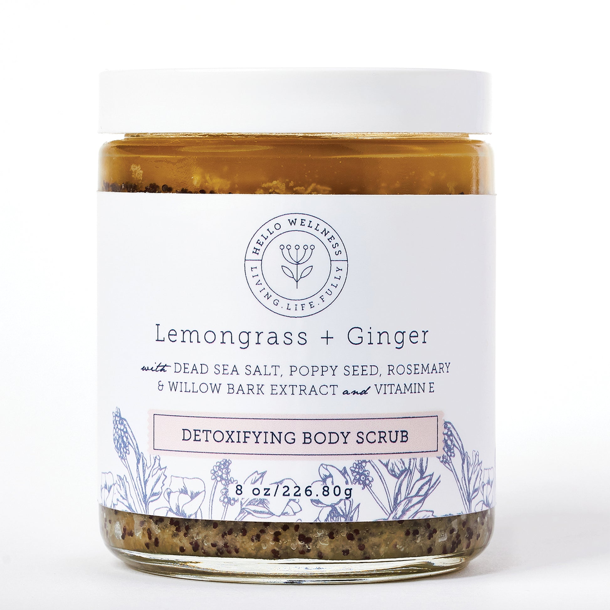 Lemongrass + Ginger Detoxifying Body Scrub. Minimize the appearance of scars, dark spots with nourishing oils & butters.