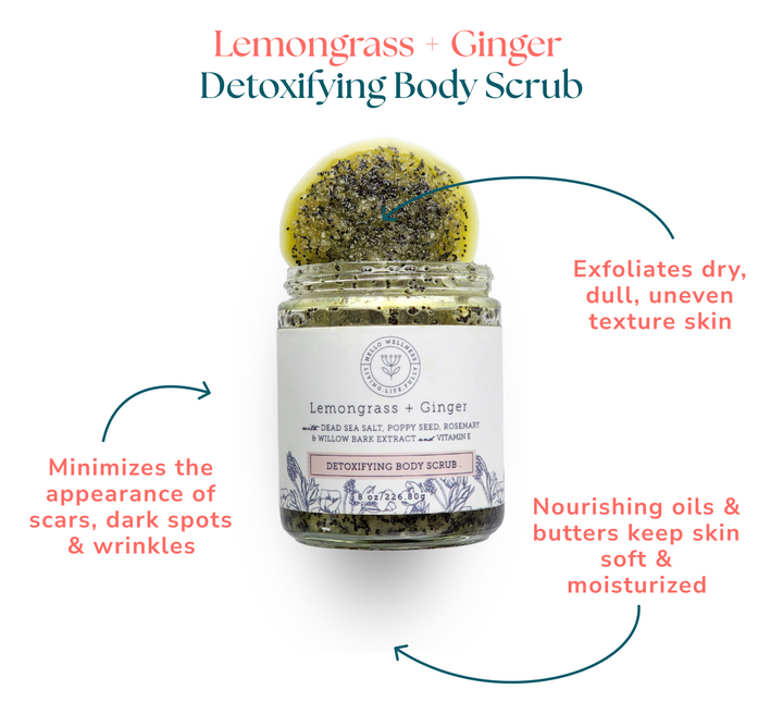 Lemongrass + Ginger Detoxifying Body Scrub