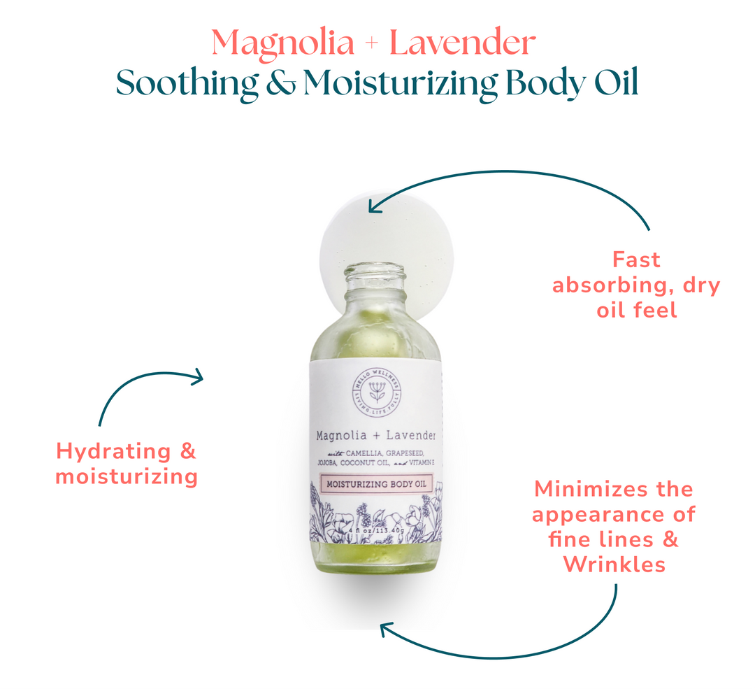 Magnolia + Lavender Soothing & Moisturizing Body Oil