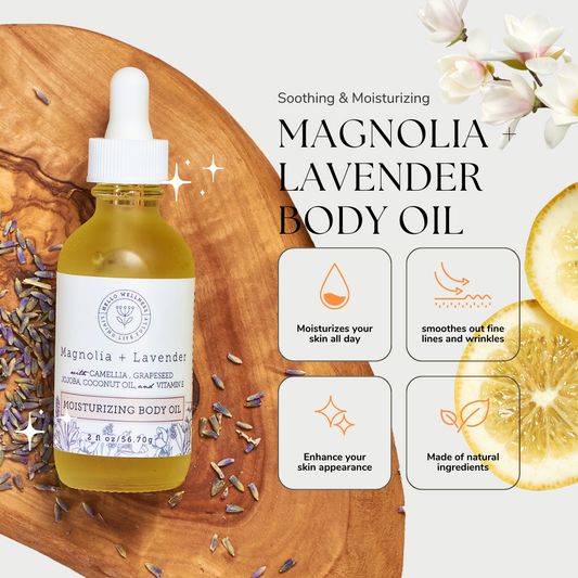 Magnolia + Lavender Body Oil