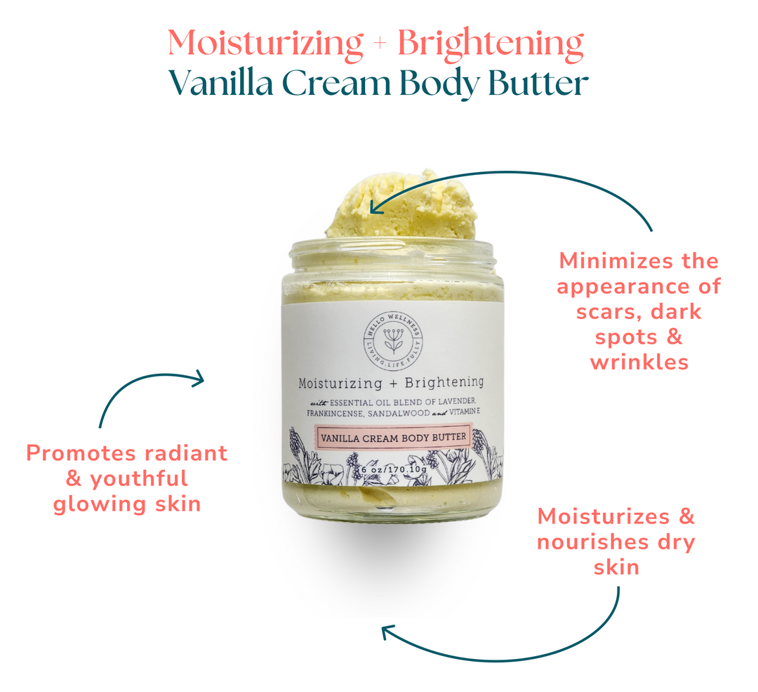 Moisturizing + Brightening  Vanilla Cream Body Butter
