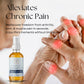 Pain relief oil bottle with a hand holding a painful joint, text about alleviating chronic pain. Hello Wellness

Alleviates Chronic Pain: Rediscover freedom from arthritis, joint, & muscle pain in seconds. Enjoy life's moments without limitation.