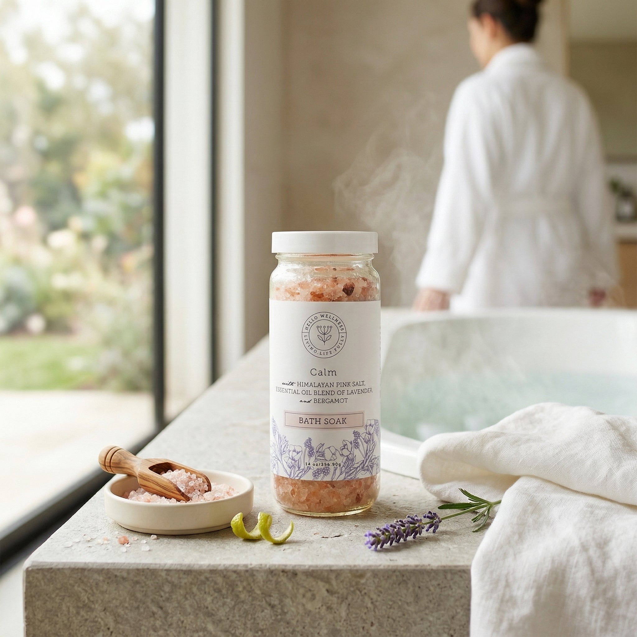 Calming & Relax Soak - Bath Salts | Hello Wellness