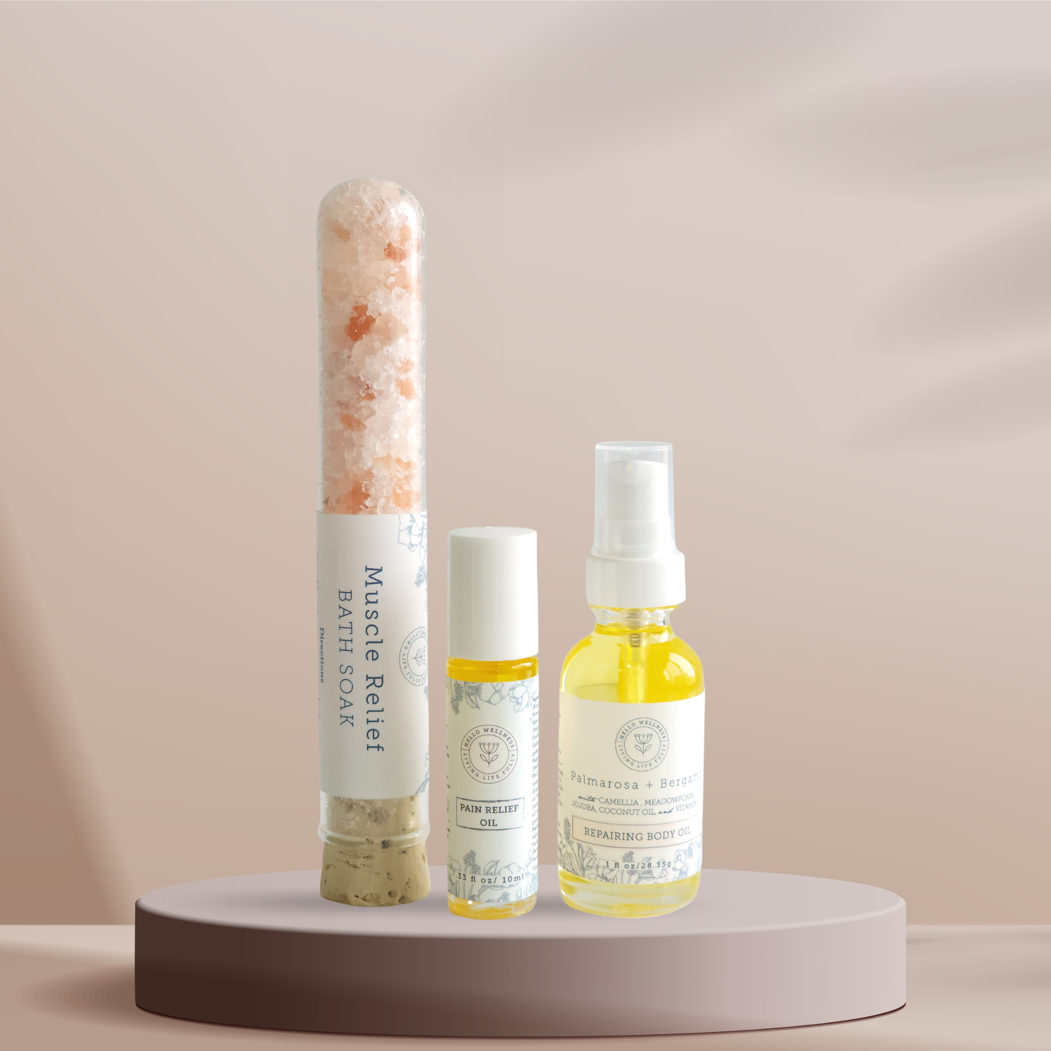 Recovery Set - Hello Wellness. Great for relaxing and reseting sore tired muscles.