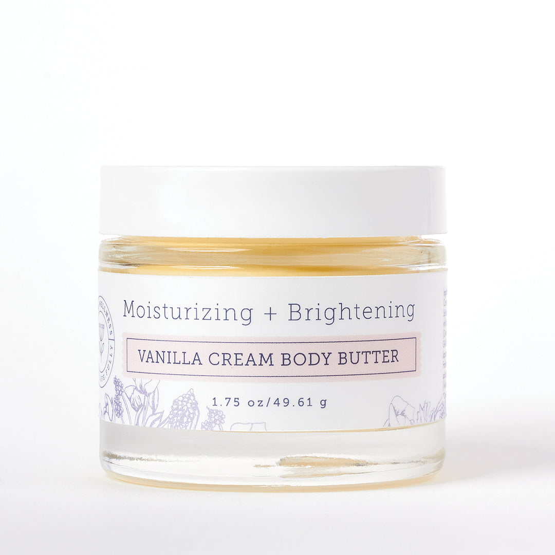 1.75 oz Brightening Body Butter by Hello Wellness. Maintain skin elasticity, reduce the appearance of stretch marks.